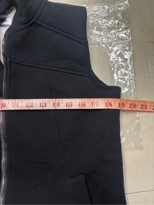 Betsey Johnson Performance Funnel Neck Scuba Vest Black Size Medium Sporty Chic thumbnail 3