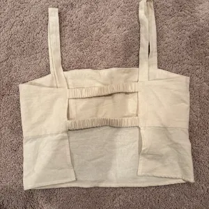 cream tank top open back Tan thumbnail 2