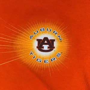 Auburn Tigers T-Shirt‎ Womens Large Jerzees NCAA Orange Football College Graphic thumbnail 2