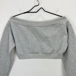 Majorelle Martine Sweater Sweatshirt Cropped Off Shoulder Balletcore Gray Small thumbnail 4