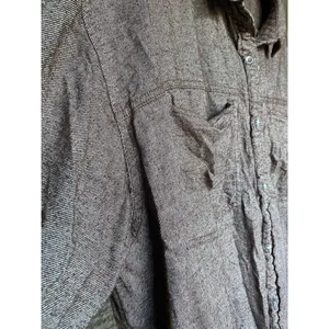 Aerie Lumberjane Button Up Shacket DISCONTINUED XL Brown Oversized Soft Textured thumbnail 8