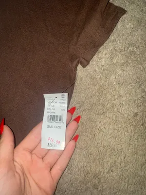 NWT PacSun Brown Baby Tee thumbnail 3