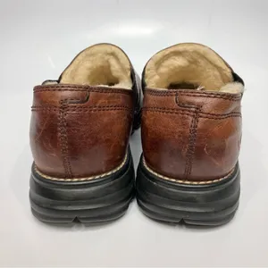 UGG‎ leather loafers shearling lined slip on shoes size 6 thumbnail 8
