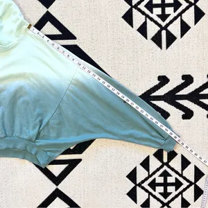 Young Fabulous & Broke Raissa Tie Dye Ombre Cropped Hoodie M/L thumbnail 9