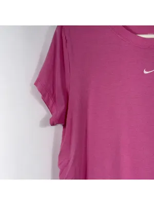 Nike The Nike Tee Pink Embroidered Swoosh Short Sleeve T-Shirt Women’s Size L thumbnail 4