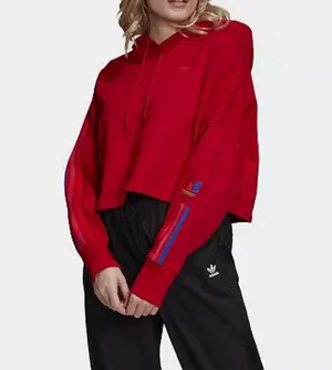 Adidas ADICOLOR 3D TREFOIL CROPPED HOODIE thumbnail 1