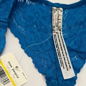 Free People Vibrant Blue Lace Bralette thumbnail 2