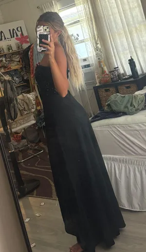 Black Tie Black Sequin Dress thumbnail 6