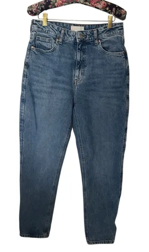 H&M Médium Wash High Waisted Blue Denim Jeans Women’s Size 8 (EUR 40) thumbnail 1
