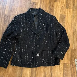 Selene Sport Black and White Tweed Blazer thumbnail 1