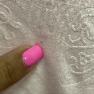 Laura Ashley Soft pink Textured two piece Pajama Set L butterfly heart embossed thumbnail 14