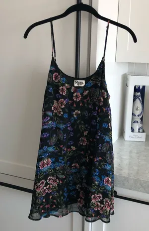 NWOT Show Me Your Mumu Floral Mini Dress V-Neck Small thumbnail 1