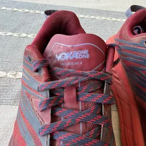Hoka One One Running Shoes Womens Size 8.5 Speedgoat 4 Red Maroon Sneakers Gym thumbnail 5