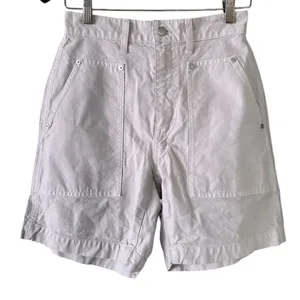 Madewell Garment-Dyed Carpenter Shorts in form grey 25 thumbnail 3