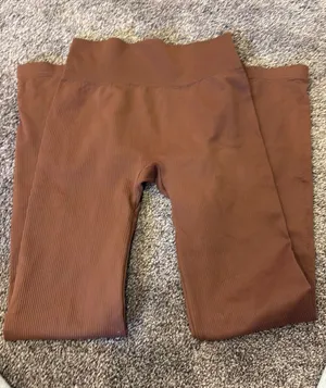 Flare Leggings Brown Size M thumbnail 1