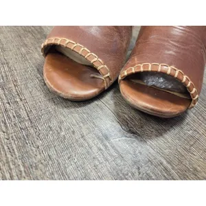 Lucca Lane Enola Genuine Leather Slip on Heels Shoes Size 7.5M thumbnail 3