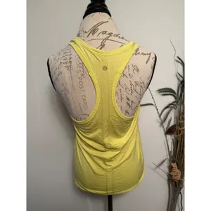 Lululemon Swiftly Tech‎ Racerback Tank Top Yellow Size 10 Athletic Running Gym thumbnail 3