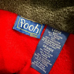Disney Vtg 90s/y2k Pooh Tigger quarter zip fleece top Sz Large thumbnail 5