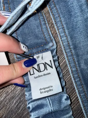 LNDN Denim Bra Top Blue Size M thumbnail 4
