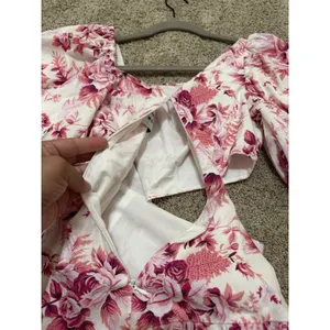 Hello Molly Sweetest Kind Pink Floral Cut Out Mini Dress size XS NWOT thumbnail 6