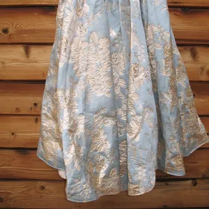 MAC DUGGAL 20726 Light Blue Strapless Brocade Midi Dress with Pockets Size 2 thumbnail 12