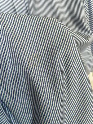 Footjoy Mens Short Sleeve Stripes Polo Golf Shirt Size Large Blue/White thumbnail 4