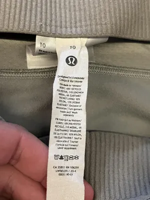 Lululemon Pants Womens 10 Gray Ribbed Knit Zip Hem Lounge Sweatpants LW5EUBS thumbnail 10
