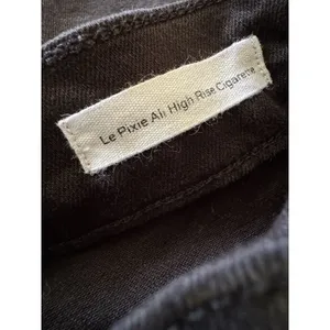 FRAME Le Pixie Ali Cigarette Stirrup Black Skinny Stretch High Rise Jeans Sz 26 thumbnail 8