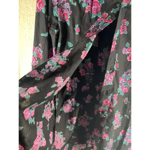 Billa Bong Womens Tops Size M Cotton Floral Print Button Front Shirt thumbnail 6