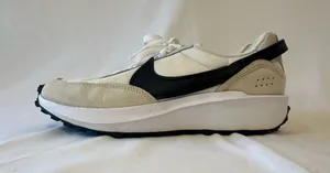 Nike Women's Cream and Black Retro Runner thumbnail 1