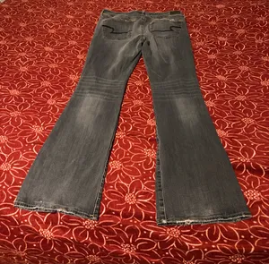 American Eagle Outfitters Kick Boot Jeans Blue Denim Stretch Women's 5-Pocket thumbnail 3