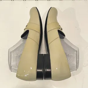 Minhk Patent Leather Penny Loafers Wmn Cream Preppy Almond Toe Slip On Shoes 8.5 thumbnail 5