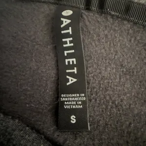 Athleta Purist Hoodie Charcoal Gray Crossover Wrap Front Top 486073 Small thumbnail 5