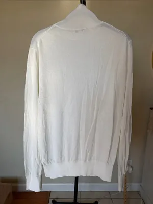 HOUSE OF CB 'Angel' Ivory Silk + Wool Roll Neck Sweater/Size S NWOT thumbnail 5