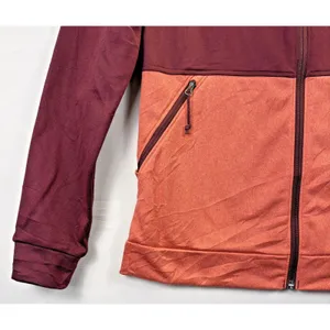 The North Face Jacket Womens Fleece Burgandy‎ Orange Full Zip Activewear Small thumbnail 5