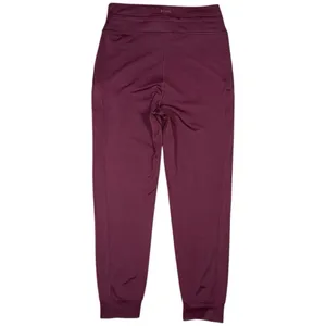 PINK Victoria’s Secret Relay Knit Jogger Pants Burgundy Athletic Lounge Sz Large thumbnail 3