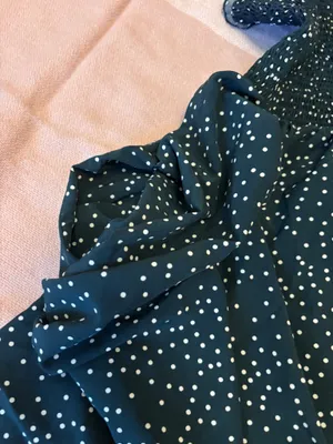 Green/white polka dot summer dress Green Size M thumbnail 3