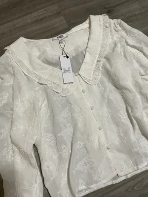 BB Dakota Steve Madden Floral/ Lace White Blouse thumbnail 4