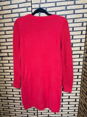 Wallace red rabbit hair dress size small thumbnail 2