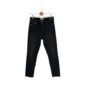 Agolde Nico High Rise Slim‎ Jeans Cosmopolitan Black Gray Wash 28 Women Denim thumbnail 2