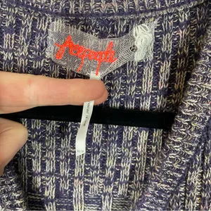 Free People Rachel Cardigan Sweater‎ Dress Purple Button Mini Marled V-neck thumbnail 3