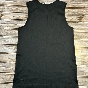 Zyia Ripped Black Sleeveless Tank Top thumbnail 2
