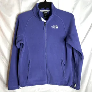 The North Face Fleece Jacket Full Zip Lightweight Purple Size Medium. thumbnail 1