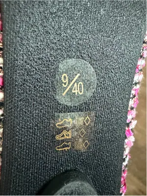 Laundry List Black and Pink Tweed Ballet Flats Size 9 thumbnail 4