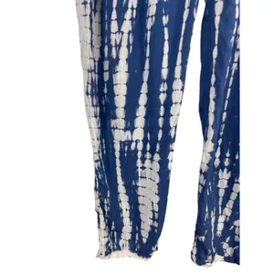 Darah Dahl Women’s Tie Dye Pants Blue White Boho Lounge Casual Lightweight M thumbnail 3