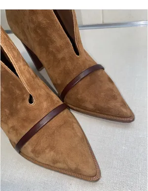 Malone Souliers Clara Suede Ankle Boot Booties Size EUR 38 US 7.5 *Read Scuffed thumbnail 2