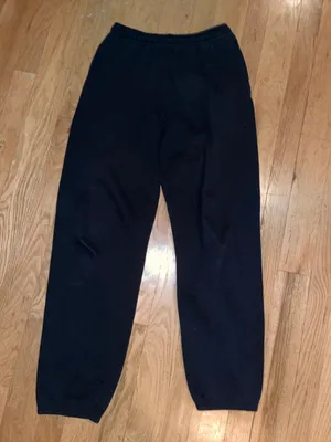 Hanes Black Drawstring Jogger Sweatpants + 🆓🎁 thumbnail 1