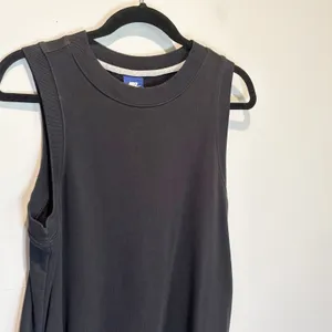 Nike Black Sleeveless Sweatshirt Mini Dress - size Large thumbnail 4