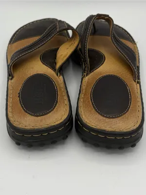 Born brown leather thong flip flop sandals women’s 9 comfort casual vacation thumbnail 4