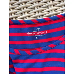 Vineyard Vines Soft Striped‎ Hi Low Maxi Dress Large vacation coastal Preppy thumbnail 5